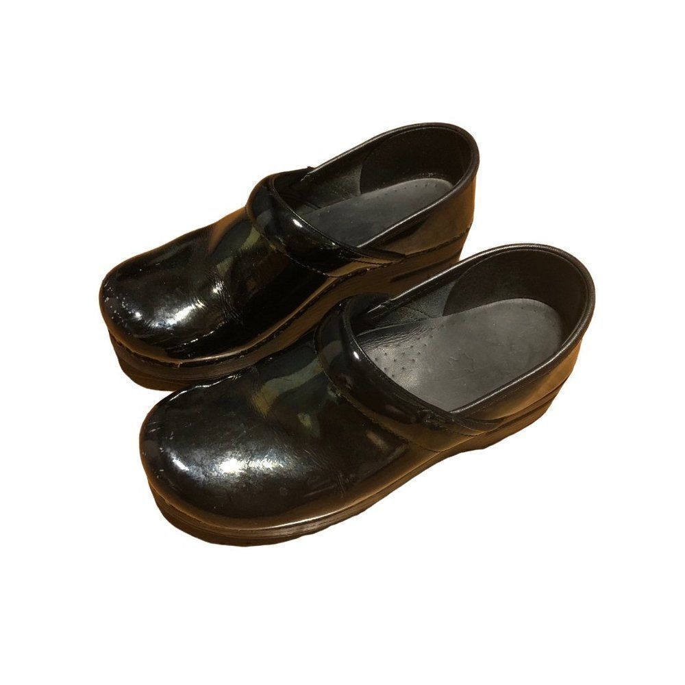 Woman's Clogs Dansko 38 Professional Gloss Black